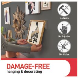 Command Adhesive Picture Hanging Strip Medium 8 Pack