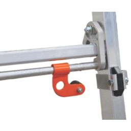 Boss 2.86m Aluminium 2 x 7 Step Telescopic Platform Ladder With Handrail