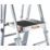 Boss 2.86m Aluminium 2 x 7 Step Telescopic Platform Ladder With Handrail