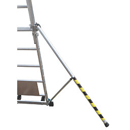 Boss Teleguard Plus 5 to 8 Rung Aluminium & Steel Telescopic Platform Ladder 2.86m