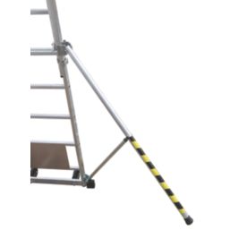 Boss Teleguard Plus 5 to 8 Rung Aluminium & Steel Telescopic Platform Ladder 2.86m