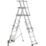Boss 2.86m Aluminium 2 x 7 Step Telescopic Platform Ladder With Handrail