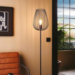 Eglo Newtown Floor Lamp Black