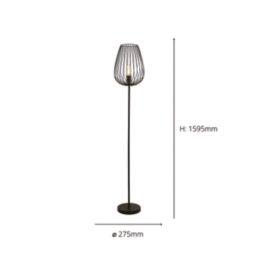 Eglo Newtown Floor Lamp Black