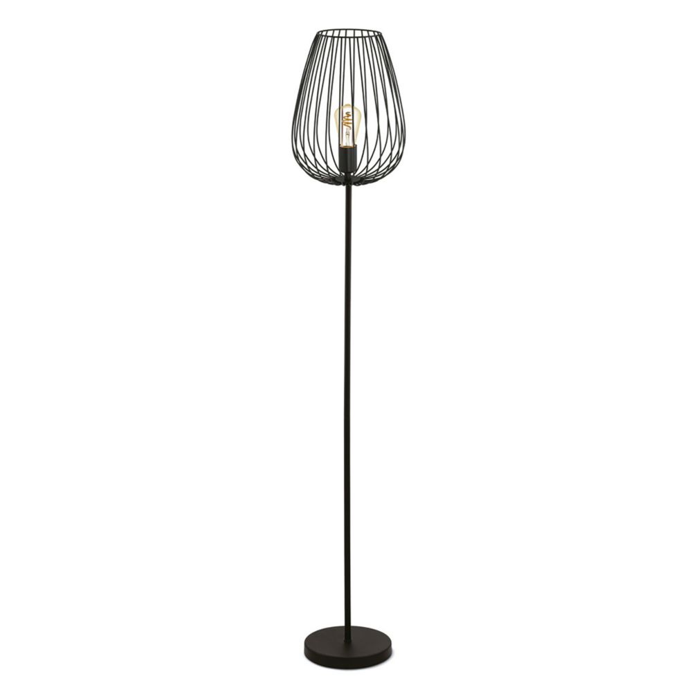 Eglo Newtown Floor Lamp Black Screwfix