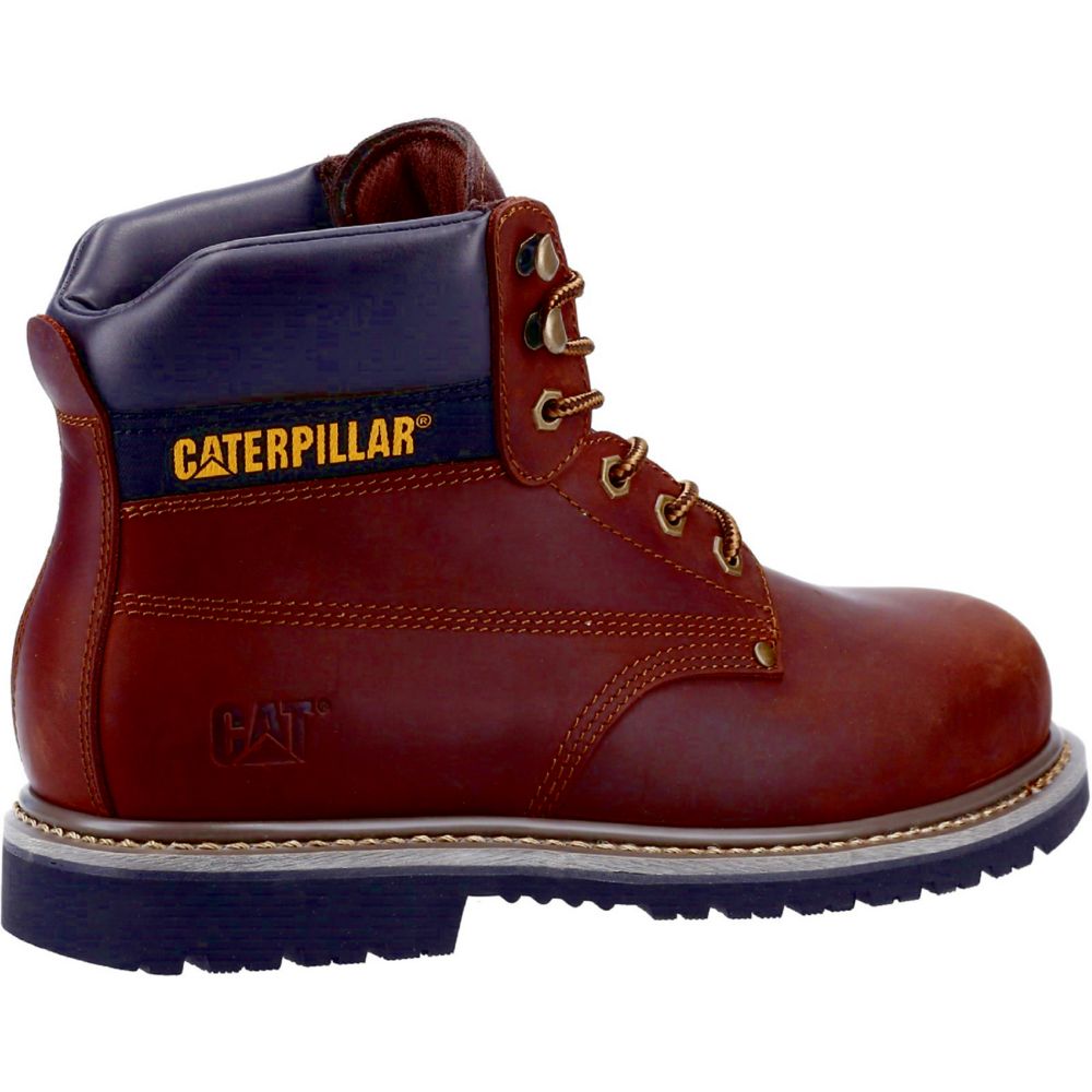 Red caterpillar boots online