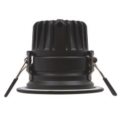 Collingwood H2 Deco CSP Fixed  Fire Rated LED Residential Downlight Wattage & Colour Switchable Black 6.5-10W 550 - 1000lm
