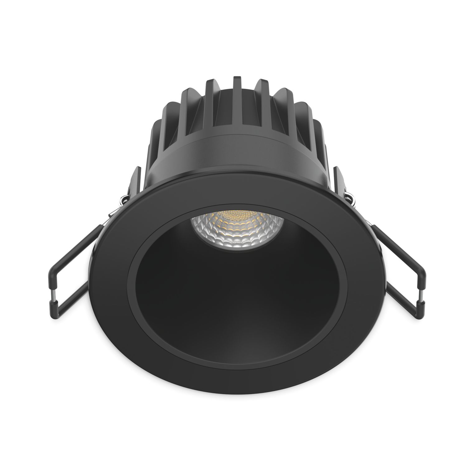 Collingwood H2 Deco CSP Fixed Fire Rated LED Residential Downlight Wattage & Colour Switchable Black 6.5-10W 550 - 1000lm (780RW)