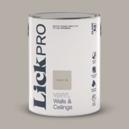 LickPro  5Ltr Taupe 01 Vinyl Matt Emulsion  Paint