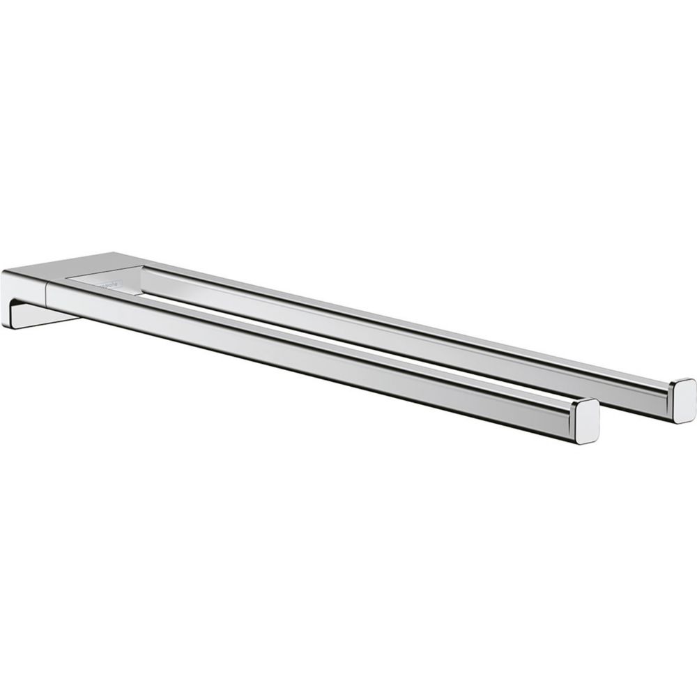 Hansgrohe AddStoris Twin-Handle Towel Holder Chrome 80mm x 445mm x 32mm