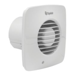 Xpelair LV100TS 100mm (4") Axial Bathroom Extractor Fan with Timer White 220-240V