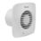 Xpelair LV100TS 100mm (4") Axial Bathroom Extractor Fan with Timer White 220-240V
