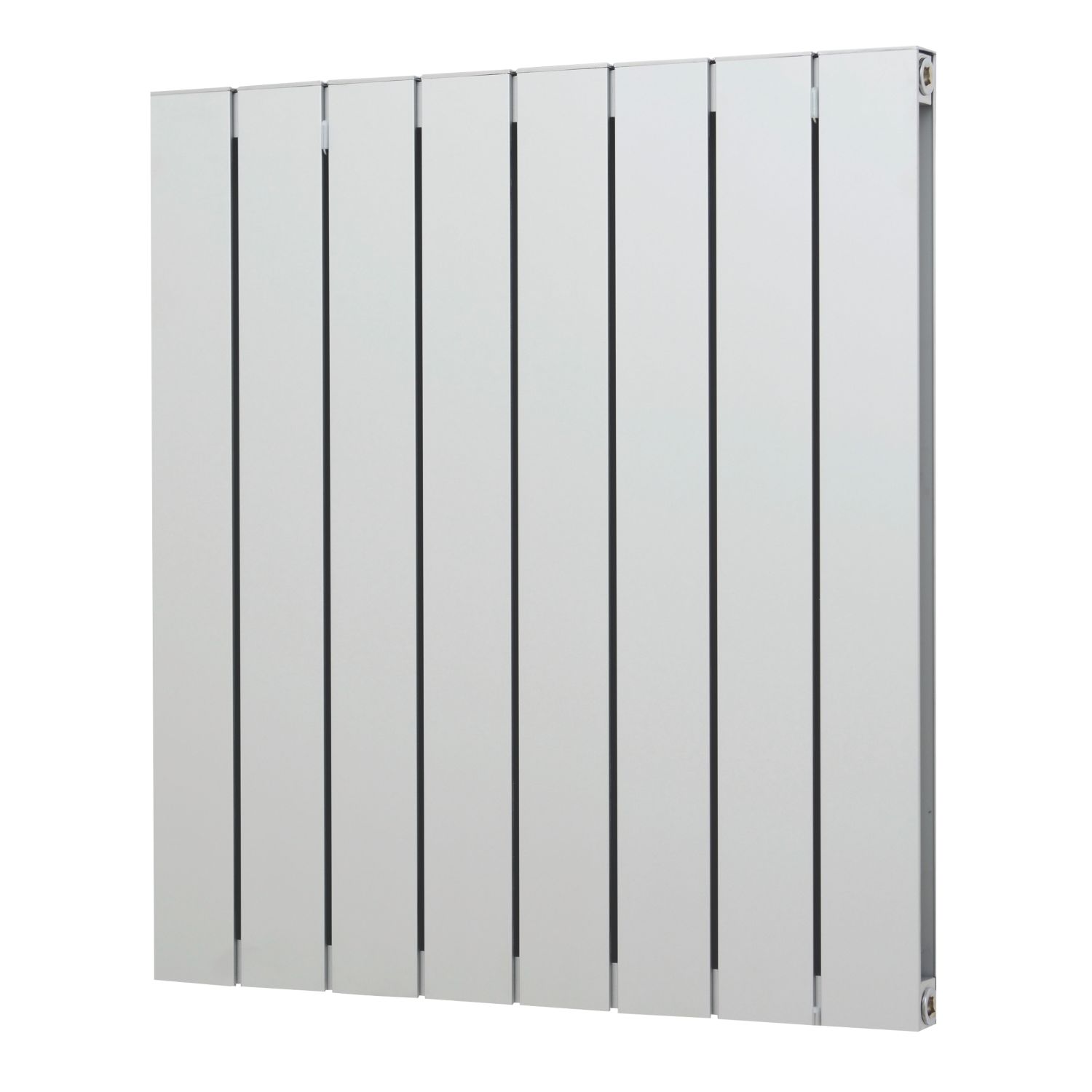 Blaze 600mm x 555mm 1953BTU Matt Chrome Vertical Designer Radiator (7819F)