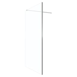 Palermo  Semi-Framed Showerwall Glass Chrome 1000mm x 1950mm