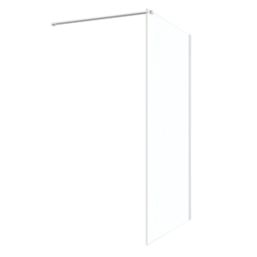 Palermo  Semi-Framed Showerwall Glass Chrome 1000mm x 1950mm