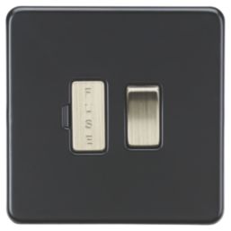 Knightsbridge  13A Switched Fused Spur  Matt Black