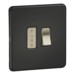 Knightsbridge  13A Switched Fused Spur  Matt Black
