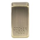 Knightsbridge 'COOKER HOOD' Switch Cover Antique Brass