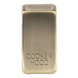 Knightsbridge 'COOKER HOOD' Switch Cover Antique Brass
