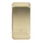 Knightsbridge 'WASTE DISPOSAL' Switch Cover Brushed Brass