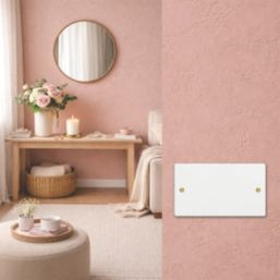 Varilight  2-Gang Blanking Plate Chalk White