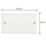 Varilight  2-Gang Blanking Plate Chalk White