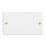 Varilight  2-Gang Blanking Plate Chalk White