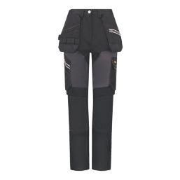 Scruffs Trade Flex Holster Womens Work Trousers Black Size 10 30 L -  Screwfix