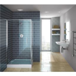 Xpelair SSSFC100 Simply Silent 4" Axial Bathroom Shower Extractor Fan Kit with Timer White 220-240V