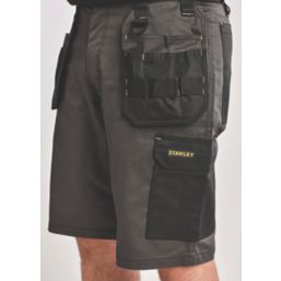 Stanley Lincoln Holster Pocket Work Shorts Grey 32" W