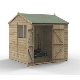 Forest Beckwood 7' x 7' (Nominal) Reverse Apex Shiplap Timber Shed with Assembly