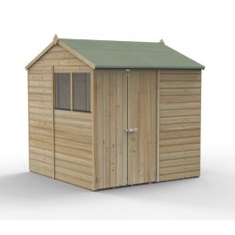 Forest Beckwood 7' x 7' (Nominal) Reverse Apex Shiplap Timber Shed with Assembly