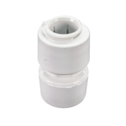 FloPlast FloFit+ Plastic Push-Fit Equal Straight Coupler 22mm