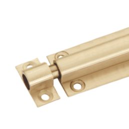 Smith & Locke Barrel Door Bolt Brushed Brass 150mm