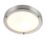 Saxby Portico Bathroom Ceiling Light Satin Nickel