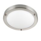 Saxby Portico Bathroom Ceiling Light Satin Nickel