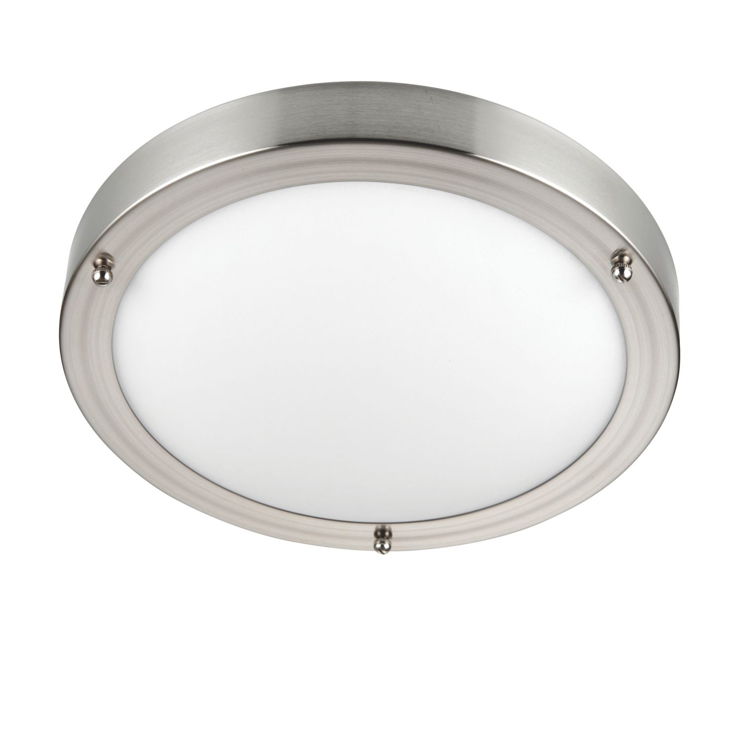 Saxby Portico Bathroom Ceiling Light Satin Nickel (781VX)