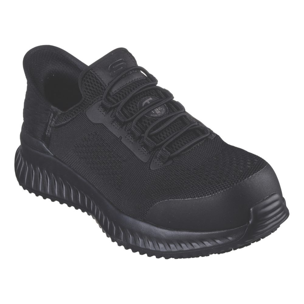 Skechers Tilido Fletchit CT Size 7 Black Slip-On Safety Trainers