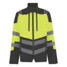 Regatta Hi Vis XPro 3 Layer Softshell  Jacket Black/Yellow 3X Large 51" Chest