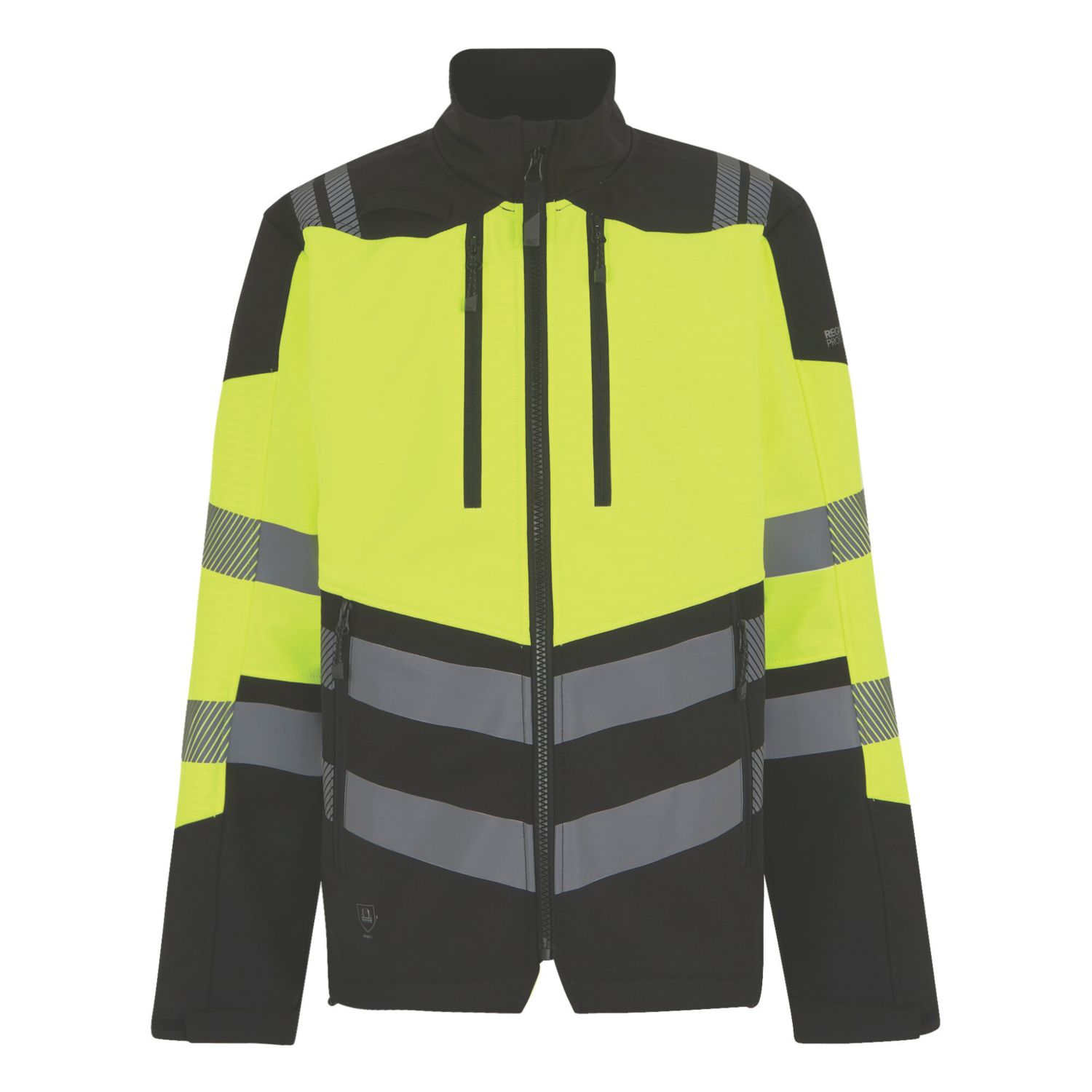 Regatta Hi Vis X-Pro Shell Jacket Black/Yellow 3X Large 51" Chest (781YA)