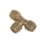 Flomasta  Brass Compression Equal Tee 8mm