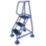 Barton Steel 0.79m Blue 3 Step Podium Steps
