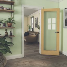 Green & Taylor  1-Clear Light Unfinished Oak Wooden Shaker Internal Door 1981mm x 762mm