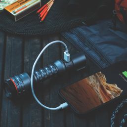 Nebo Davinci 800L Rechargeable LED Flashlight Storm Grey 800lm