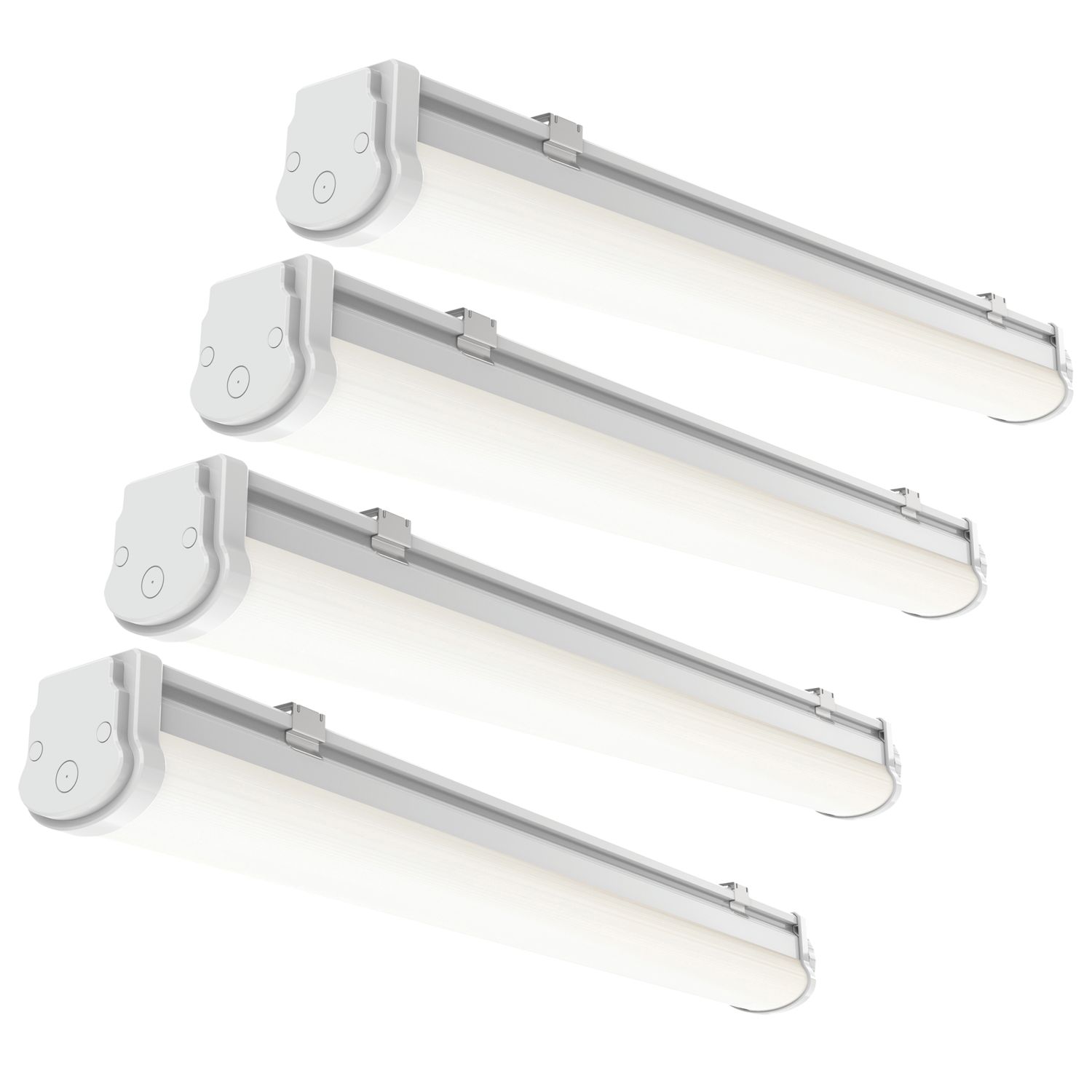 4lite Single 2ft LED ECO Non-Corrosive Battens 4000K 10W - 19W 1200 - 2100lm 220-240V 4 Pack (782GR)