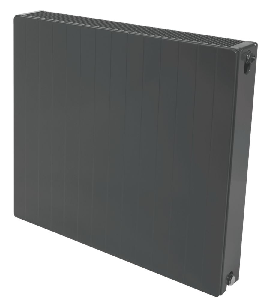 Stelrad 700mm x 900mm 5449BTU Grey Type 22 Convector Radiator - Screwfix
