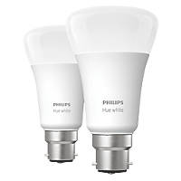 Philips Hue Bluetooth BC A60 LED Smart Light Bulb 9W 806lm 2 Pack