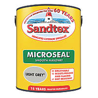 Sandtex Smooth Masonry Paint Light Grey 5Ltr