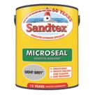 Sandtex 5Ltr Smooth Light Grey Masonry Paint