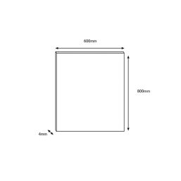 Wilsonart  Carrara Marble Hob Splashback 600mm x 800mm x 4mm
